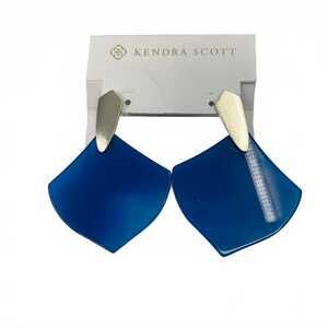 Kendra Scott Blue Silver Dangle Earrings | Classic Charm